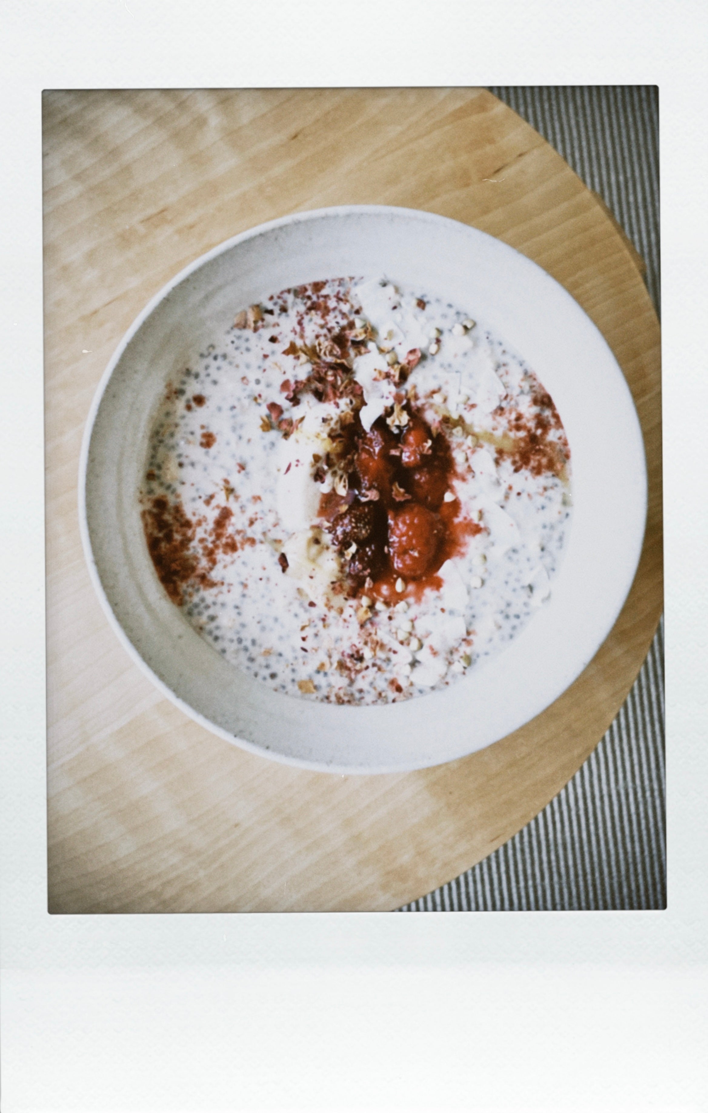 Rose-Infused Oat & Chia Pudding